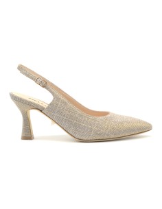 Melluso slingback elegante in tessuto glitter